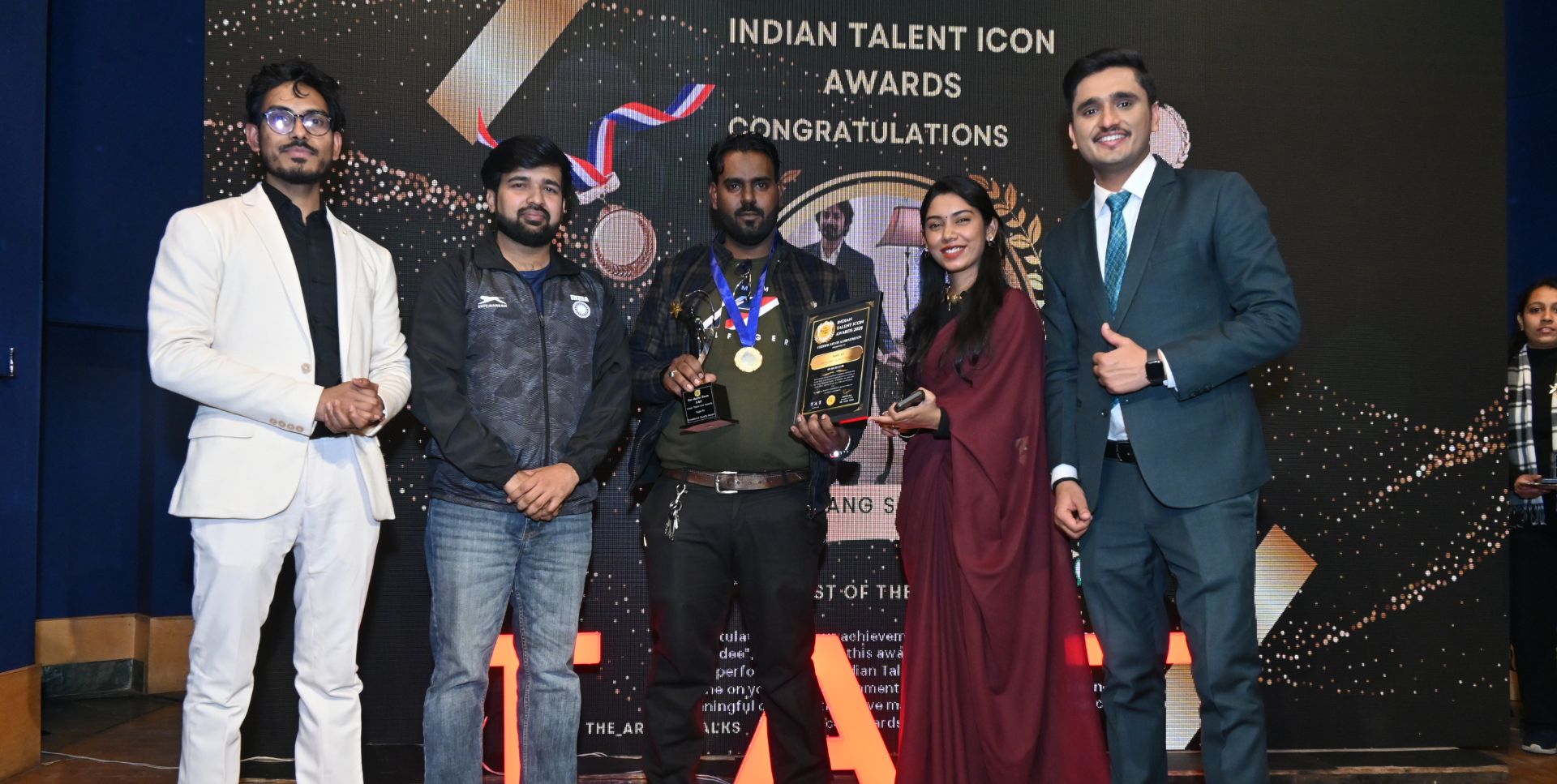 Getting-Award-For-Best-Band-In-Lucknow